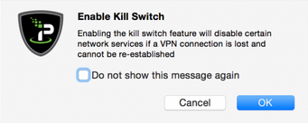 new IPVanish MAC OSX app kill switch