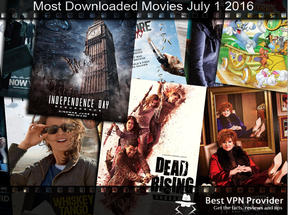 most downloaded movies july 1 2016