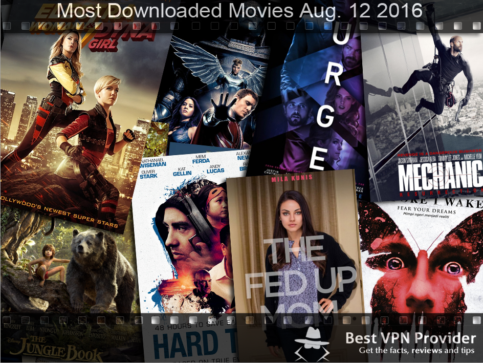 most downloaded movies aug 12 2016