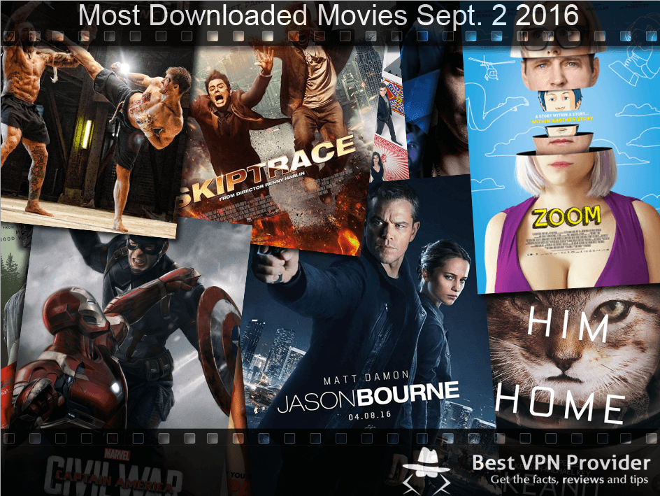 most downloaded movies septmber 2 2016